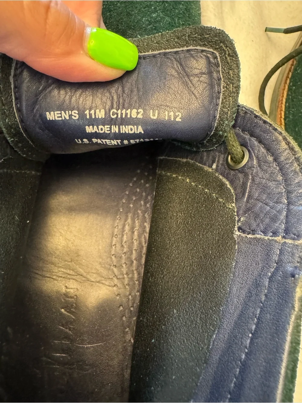 Cole Haan Men's Charles Chukka Boots C11162 Green Suede Size 11M